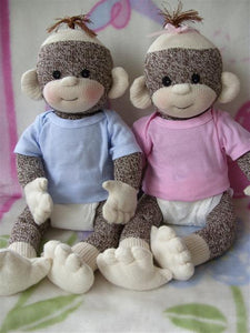 PDF PATTERN Baby Sock Monkey
