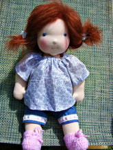 Load image into Gallery viewer, PDF PATTERN Doll Wig Cap Tibetan Lambskin Wig, Kidassia Goat, mohair or fur fabric