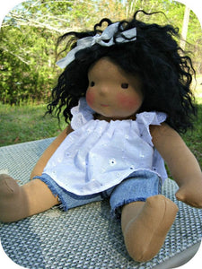 1/2 yard DeWitte Doll Skin Fabric Cotton interlock waldorf dolls and soft sculpture