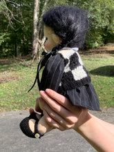 Load image into Gallery viewer, Wednesday themed doll
