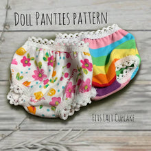 Load image into Gallery viewer, Doll panties pattern - Fits Lali cupcake doll
