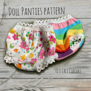 Doll panties pattern - Fits Lali cupcake doll