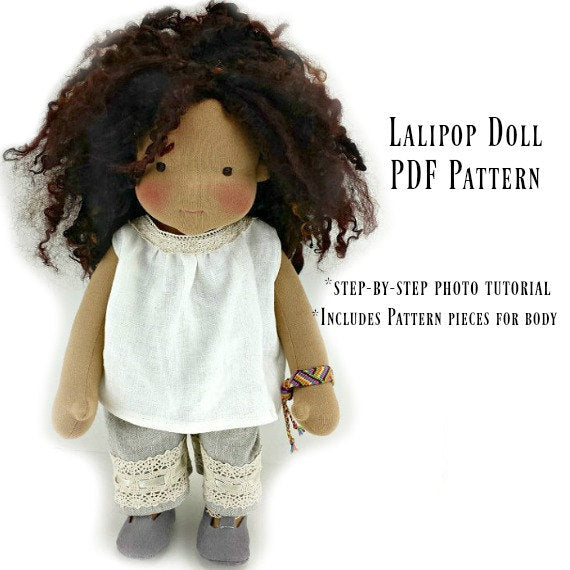 Lali Pop Doll - Kit and pdf Pattern