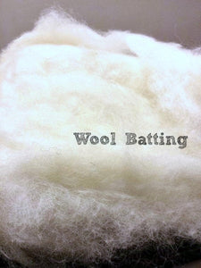 1/2 pound of wool batting stuffing