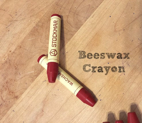 Beeswax Crayon doll making cheek color