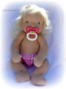 PDF Pattern - Jointed Waldorf Pacifier Baby Doll