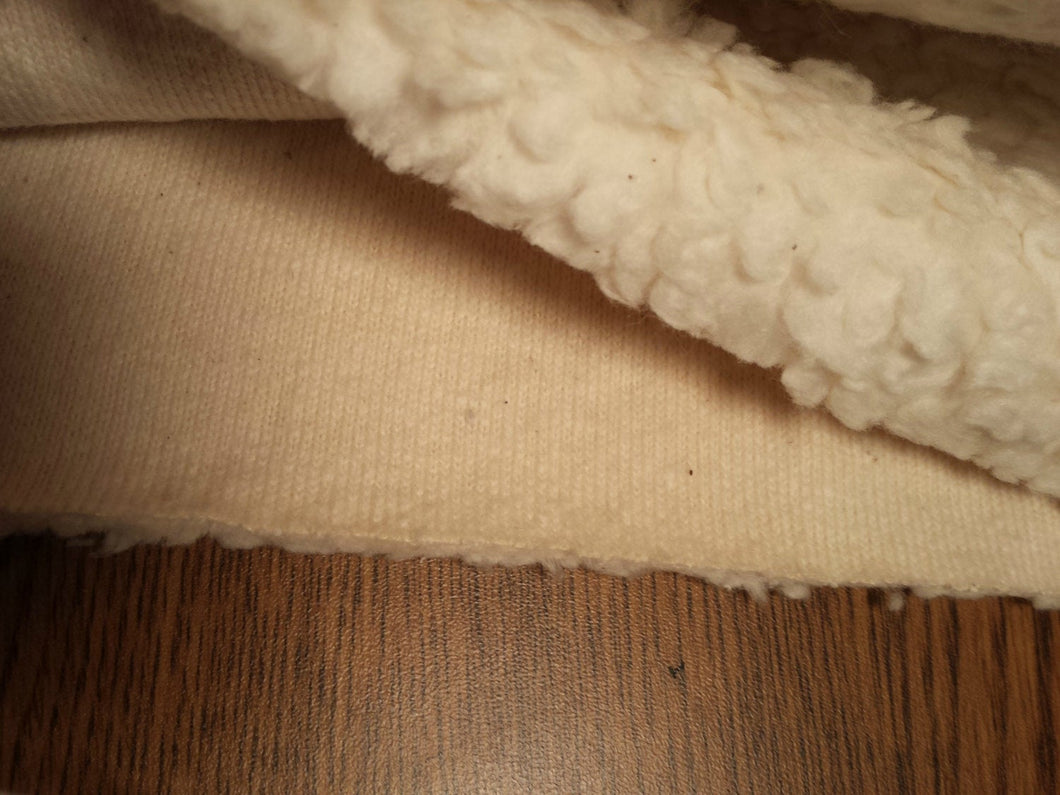 Organic cotton Teddy Fabric Sherpa Knit - Long fur